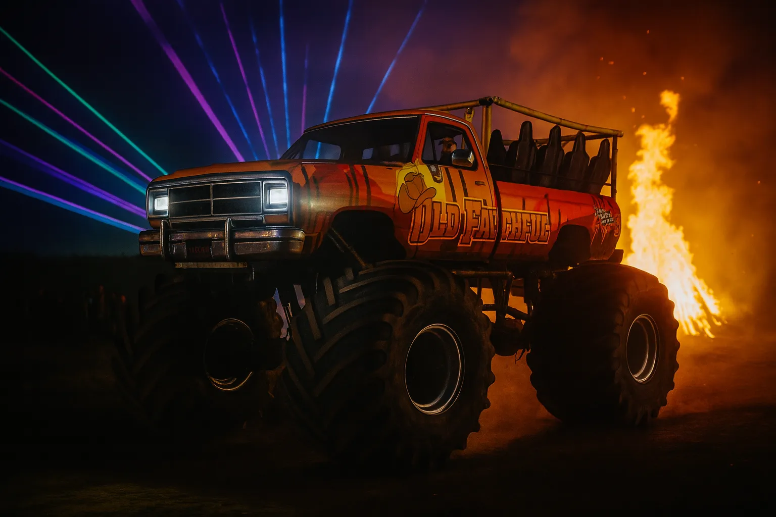 Real life monster truck rides